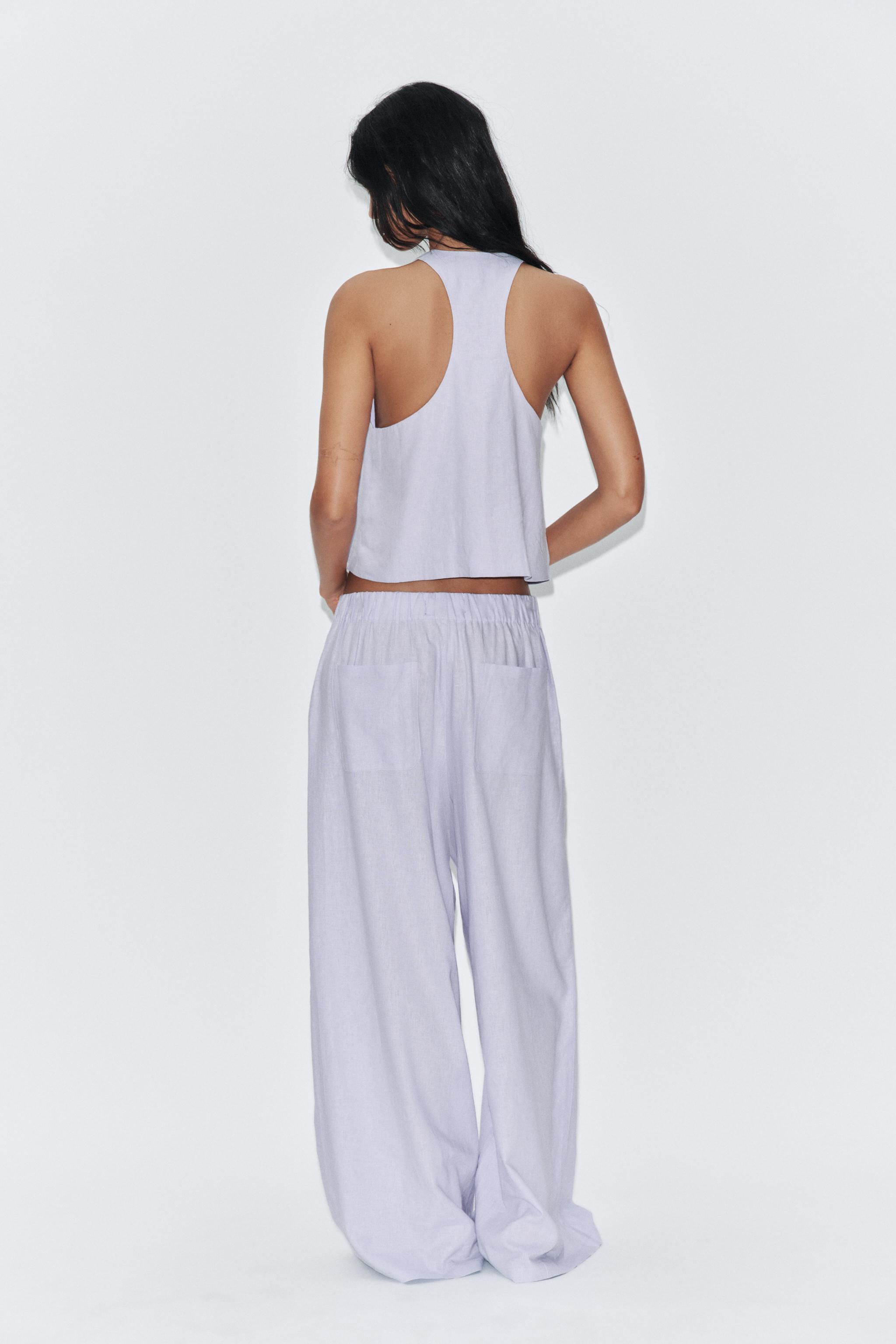 BUTTONED LINEN VEST